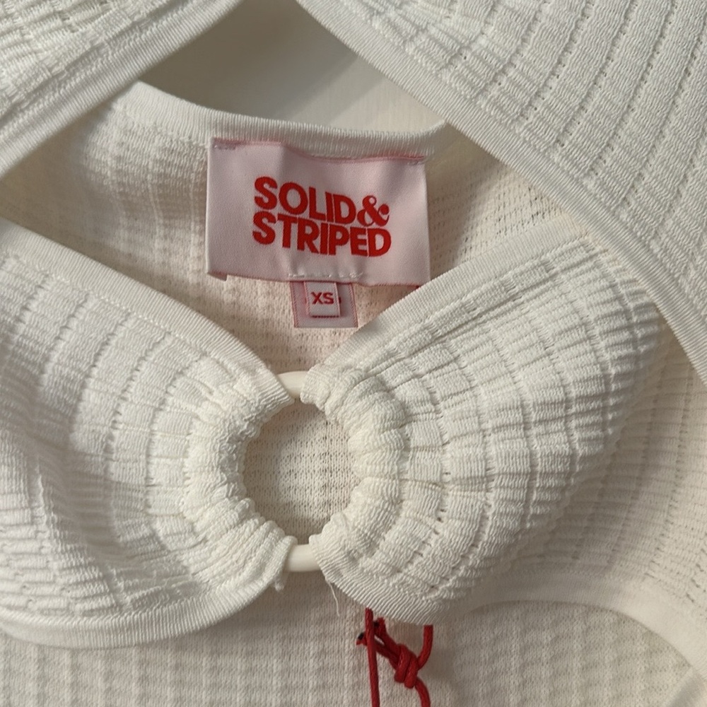 SOLID & STRIPED White Ariana Midi in Marshmellow - Picture 3 of 5